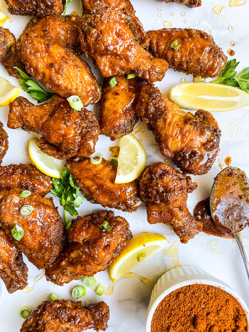 Air Fryer Lemon Pepper Chicken Wings • Domestic Superhero