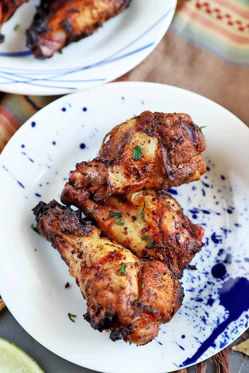 plate of jamaican jerk wings