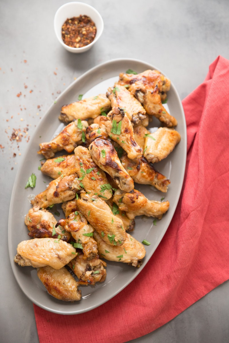 platter of polynesian chicken wings