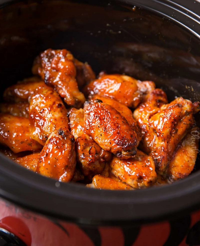 in slow cooker honey buffalo wings