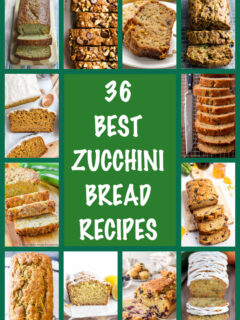 collage of 36 best zucchini bread recipes