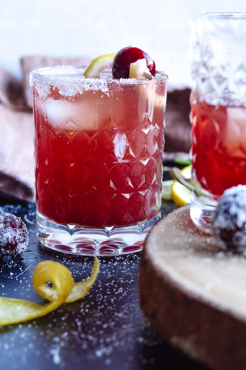 black cherry whiskey sour