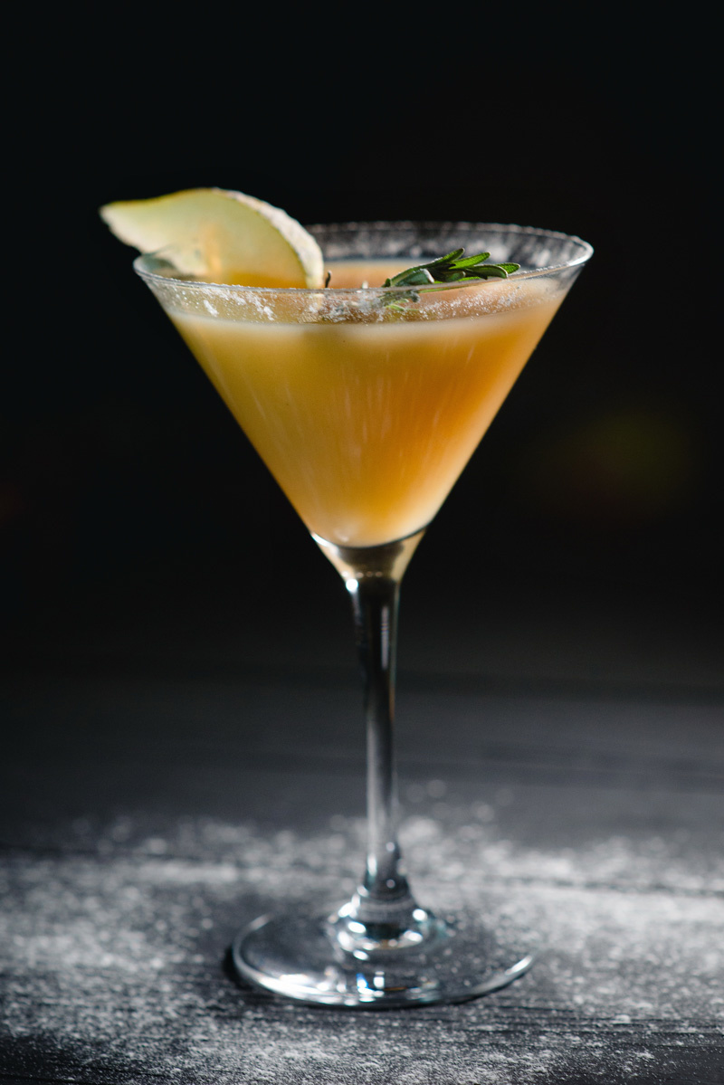 ginger pear bourbon martini