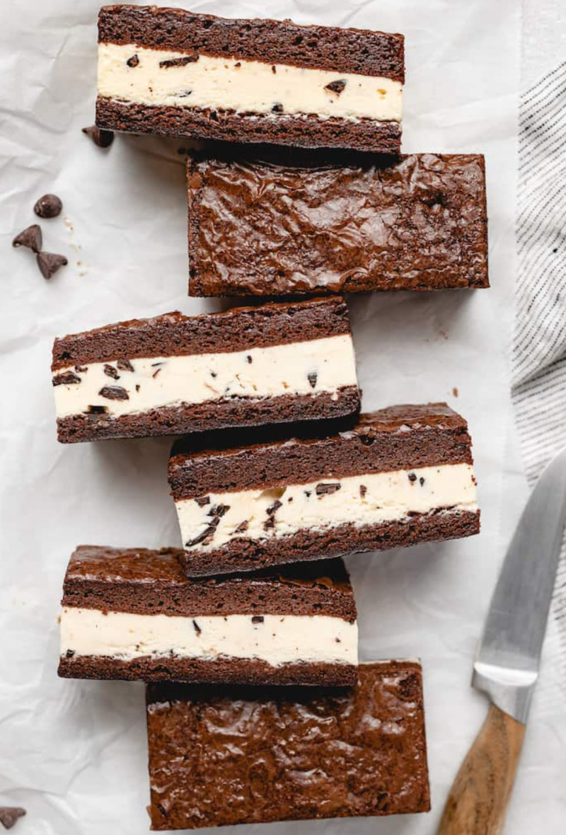 brownie ice cream sandwiches