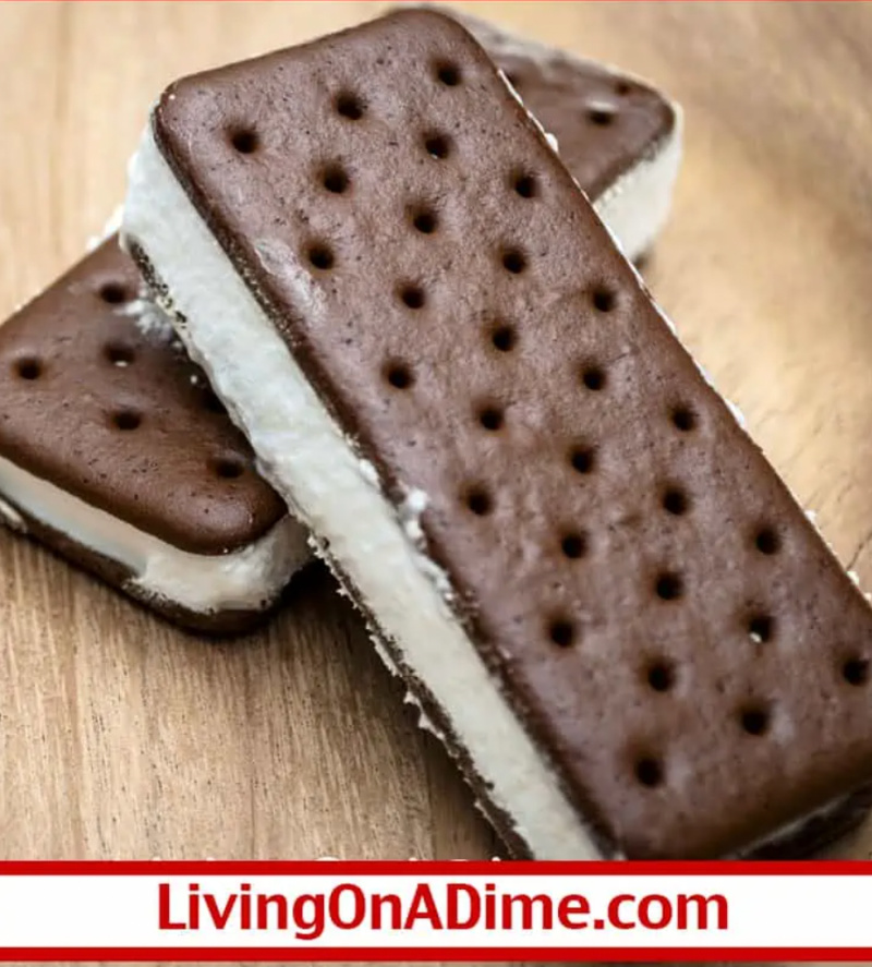 two classic ice cream sandwiches