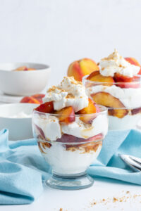 peaches and cream parfaits