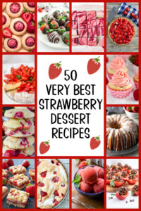 strawberry dessert recipes collage