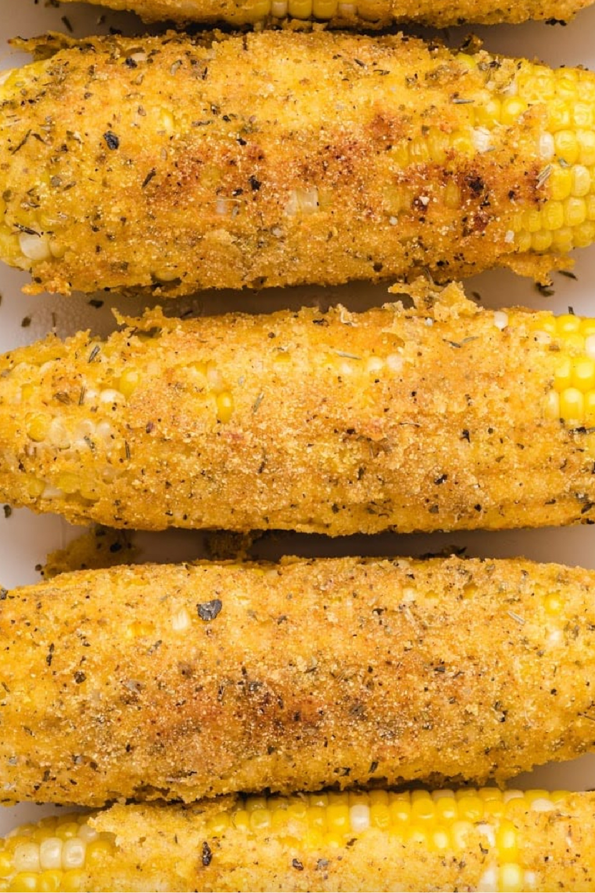 several fried corn on the cob