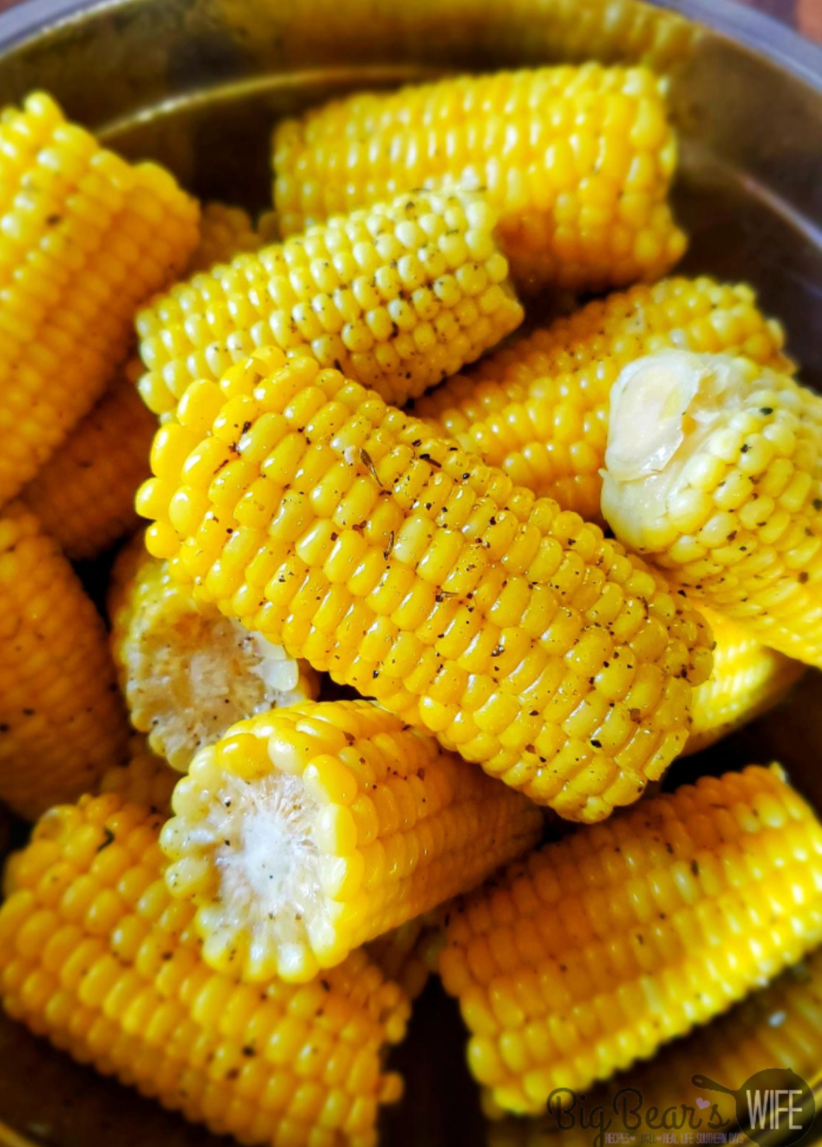 milk butter corn on the cob