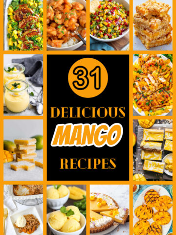 31 Mango Recipes Collage for Pinterest