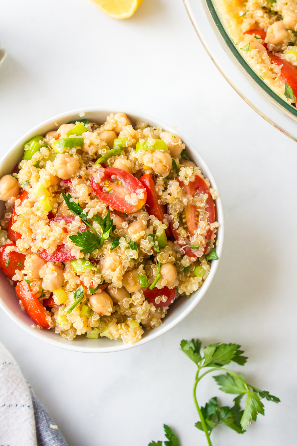 bowl of easy quinoa salad