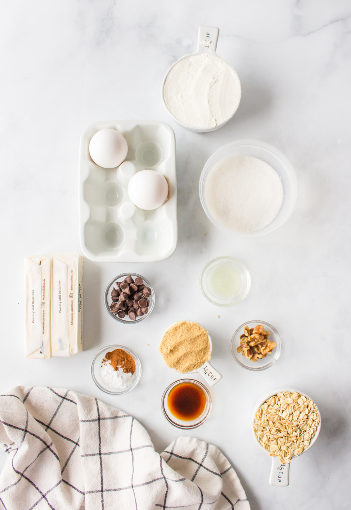 ingredients displayed for making spider cookies